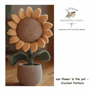 sun flower in the pot -   Crochet Pattern