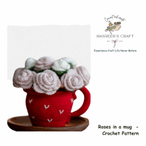 Roses in a mug  -   Crochet Pattern
