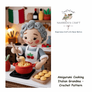 Amigurumi Cooking Italian Grandma –  Crochet Pattern