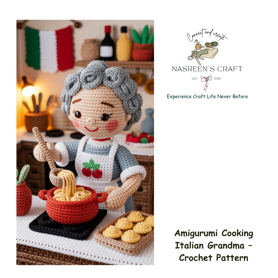 Amigurumi Cooking Italian Grandma – Crochet Pattern