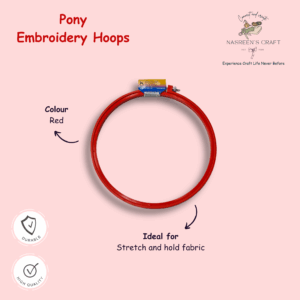 Red Embroidery Hoops