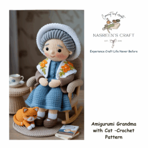 Amigurumi Grandma with Cat –Crochet Pattern