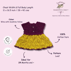 Sunlit Berry Crochet Frock