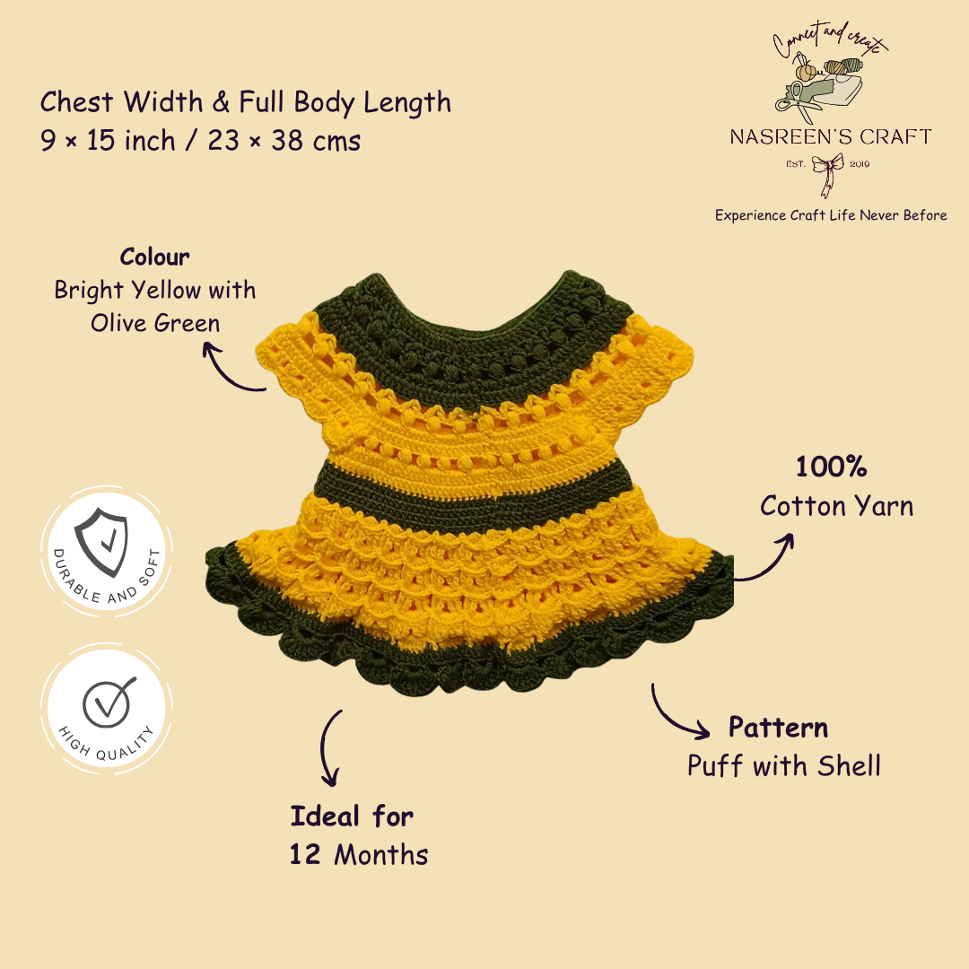 Meadow Glow Crochet Frock