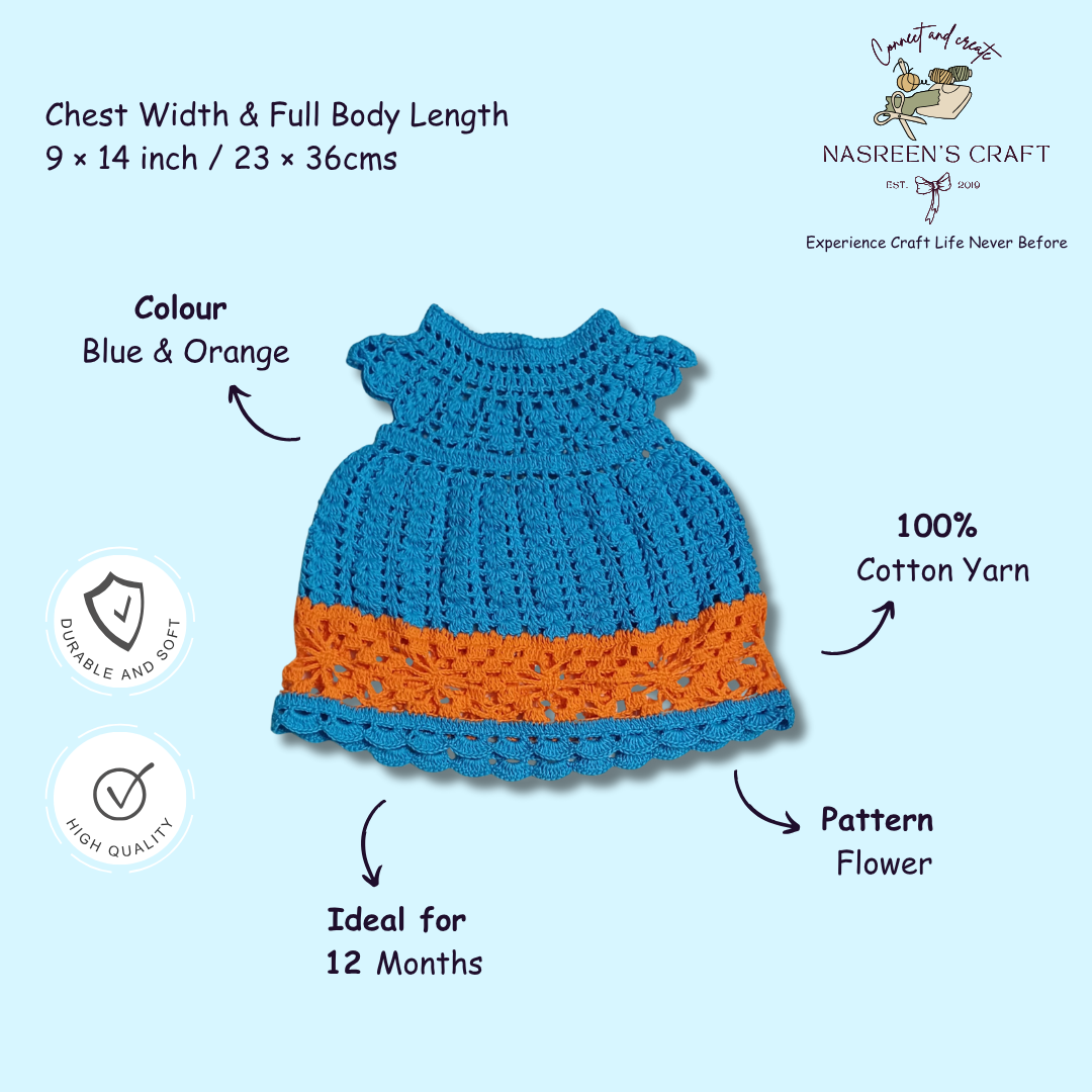 Tangerine Sky Crochet Frock