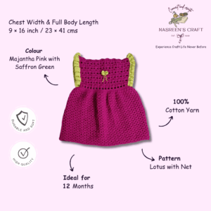 Royal Bloom Crochet Frock