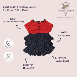 Rose Ember Crochet Frock