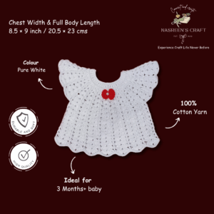Snowdrop Elegance Crochet Frock