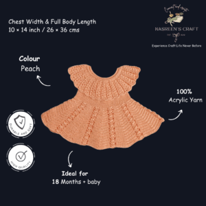 Peach Blossom Crochet Frock