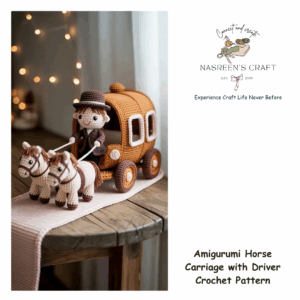 Amigurumi Horse Carriage with Driver Crochet Pattern