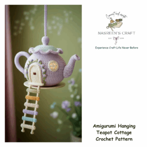 Amigurumi Hanging Teapot Cottage Crochet Pattern