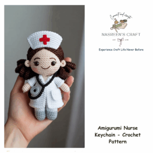 Amigurumi Nurse Keychain - Crochet Pattern