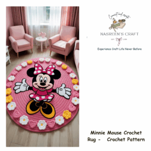 Minnie Mouse Crochet Rug -   Crochet Pattern