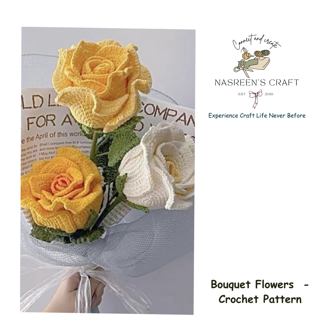 Bouquet Flowers -Crochet Pattern